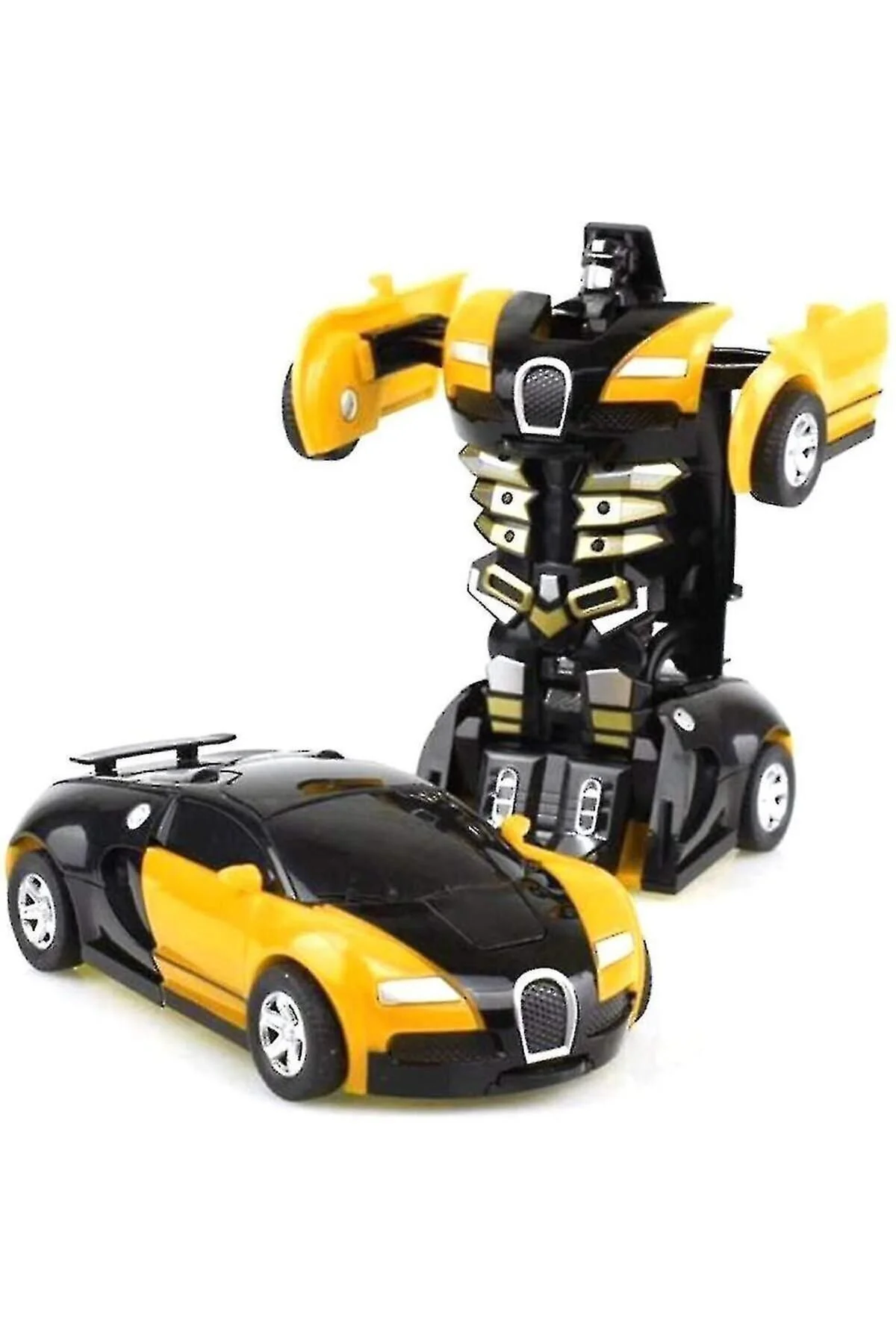 Transformer Robot Çek Bırak Kendinden Robota Dönüşen 1:32 Bugatti Oyuncak Araba